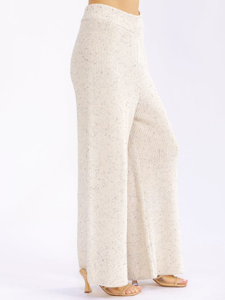 WOMEN'S ELASTIC WAIST WIDE LEG MULTI PANTS