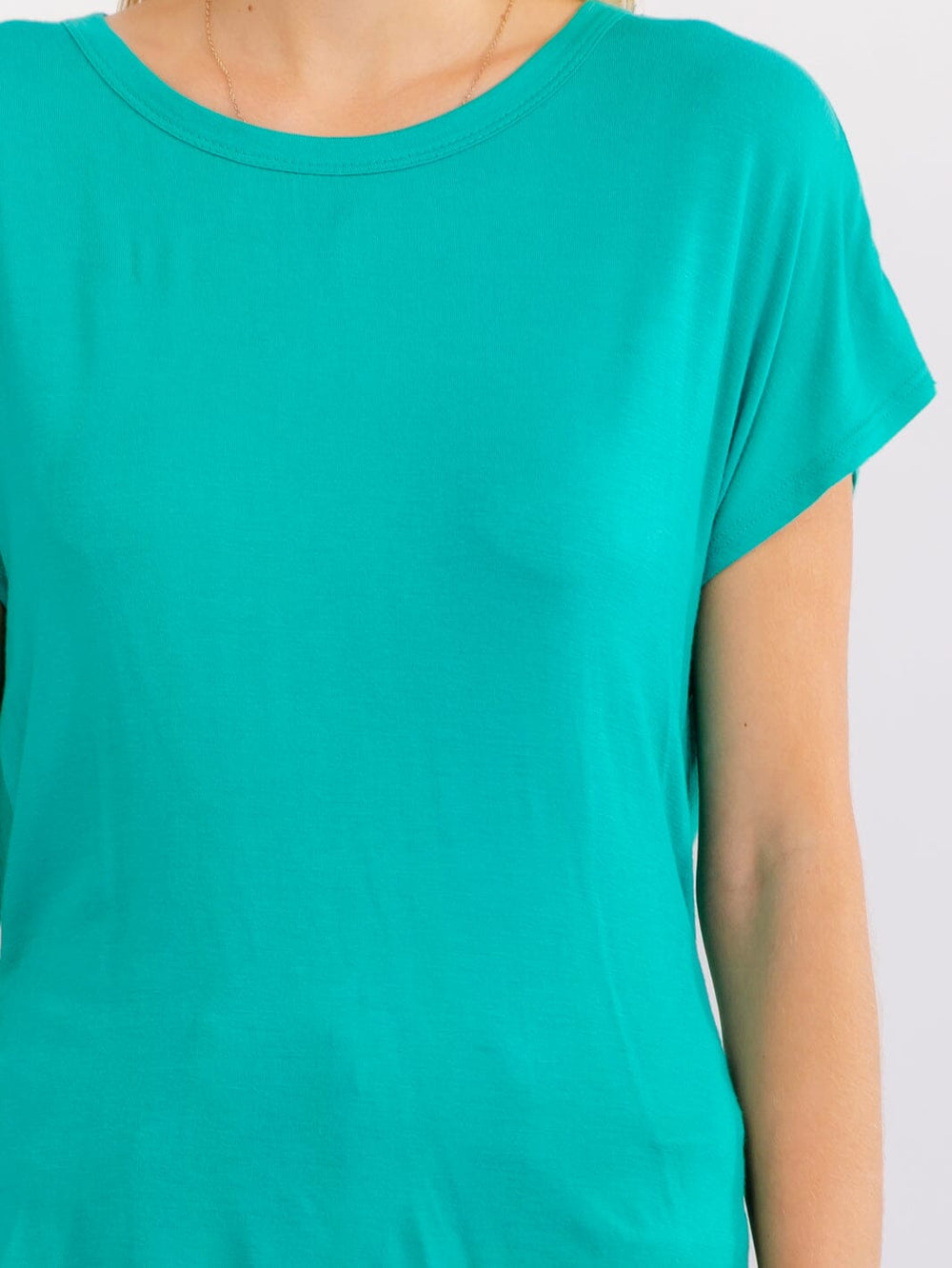 WOMEN'S SHORT SLEEVE OPEN BACK TOP
