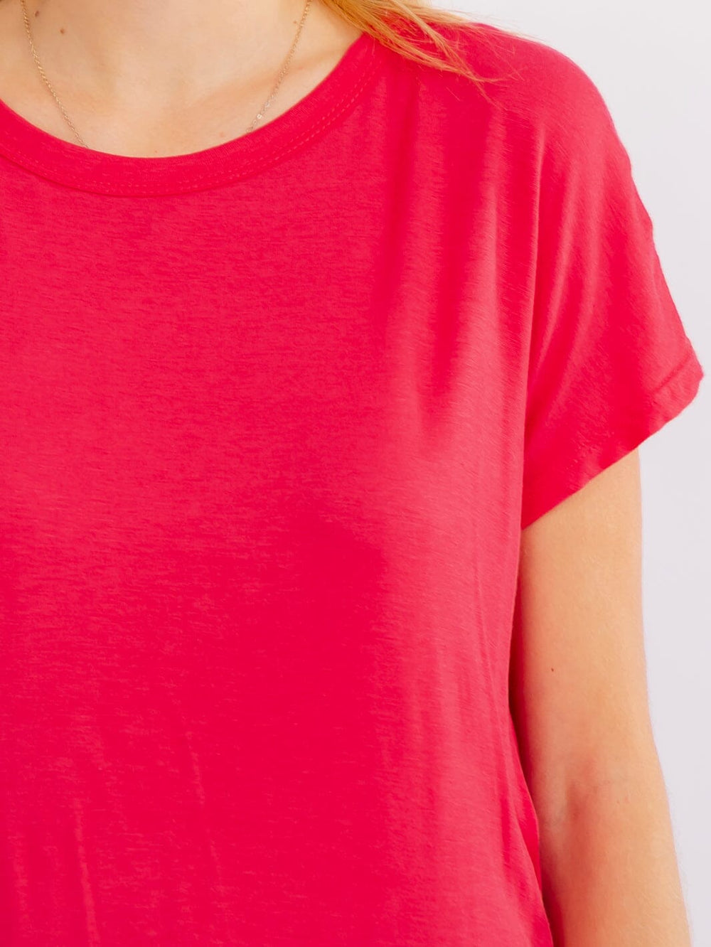 WOMEN'S SHORT SLEEVE OPEN BACK TOP