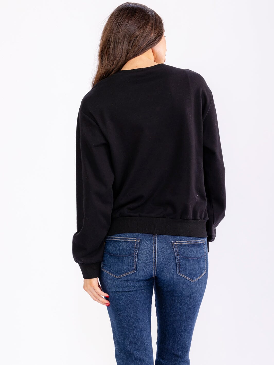 WOMEN'S LONG SLEEVE GAME DAY SEQUINS GRAPHIC PULLOVER SWEATERS