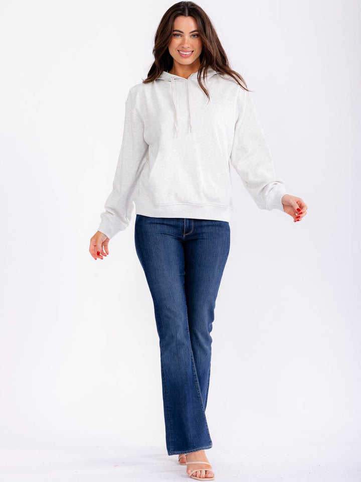 WOMEN'S LONG SLEEVE FRONT POCKETS BACK SEQUINS STARS PULLOVER SWEATERS