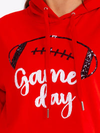 WOMEN'S LONG SLEEVE GAME DAY PULLOVER HOODED SWEATERS