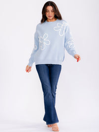 WOMEN'S LONG SLEEVE DETAILED PULLOVER SWEATERS