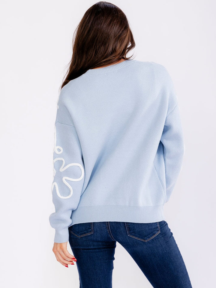 WOMEN'S LONG SLEEVE DETAILED PULLOVER SWEATERS