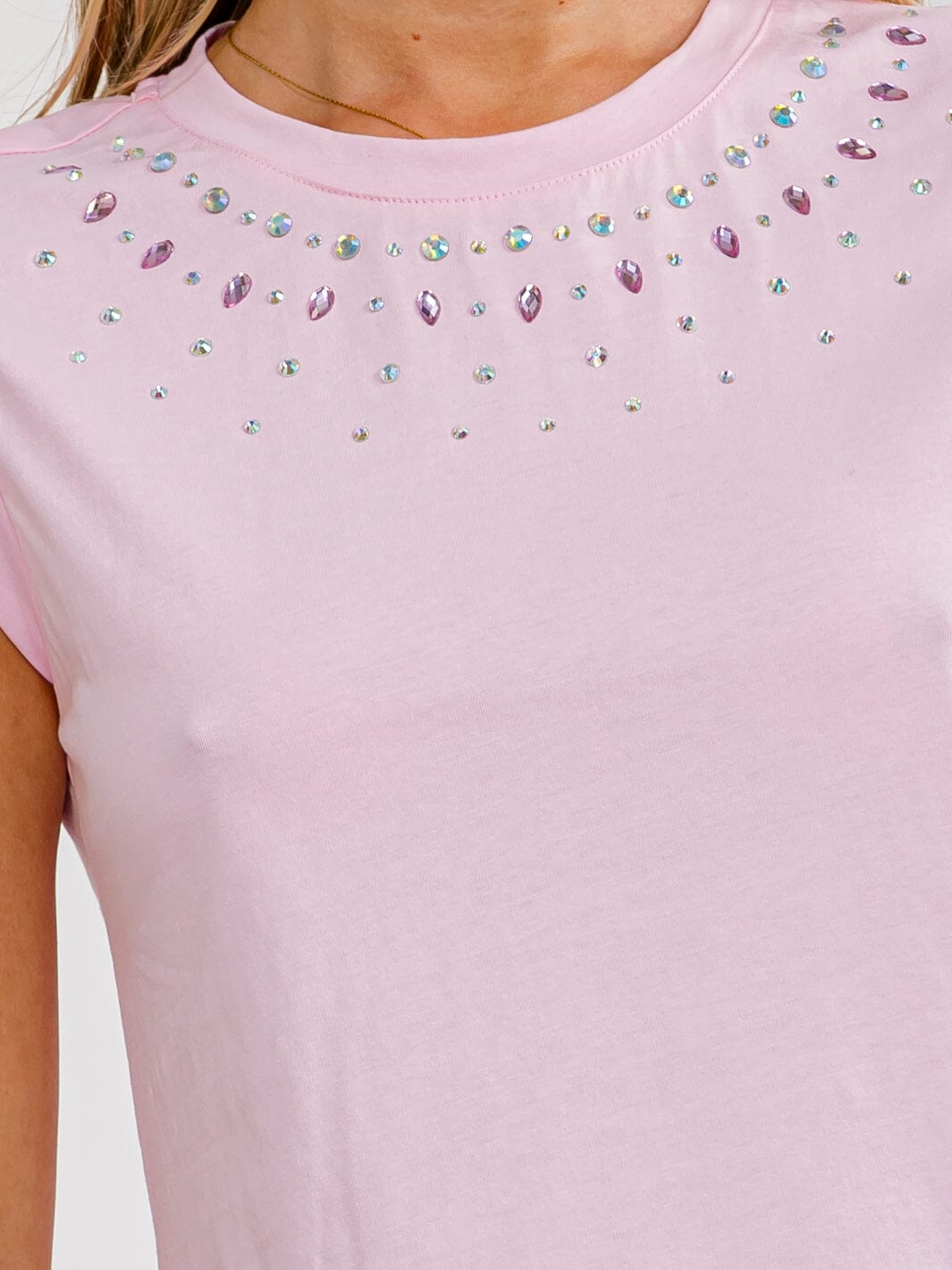 WOMEN'S SLEEVELESS STUDS DETAILED TANK TOP