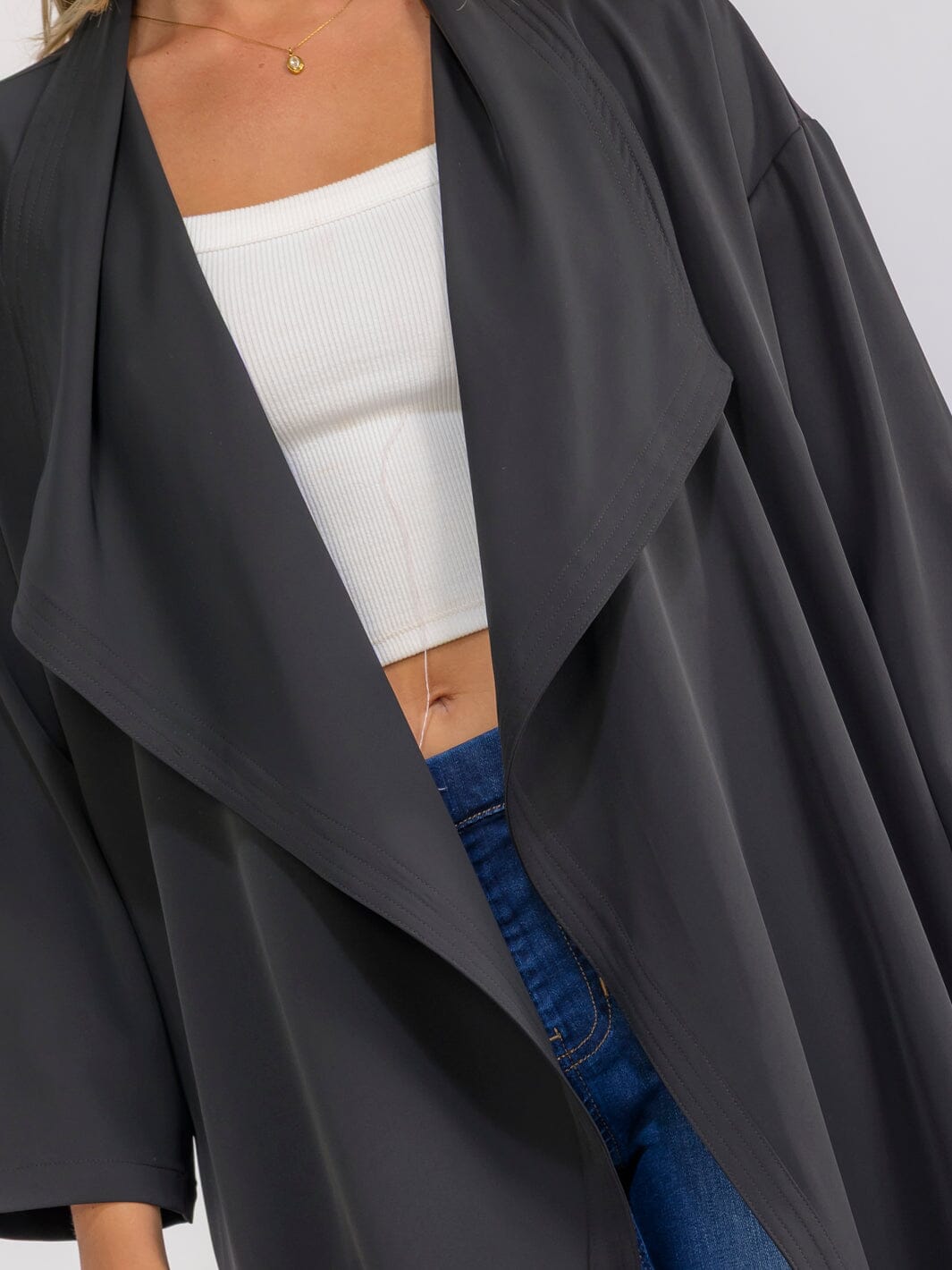WOMEN'S LONG SLEEVE OPEN FRONT CARDIGAN