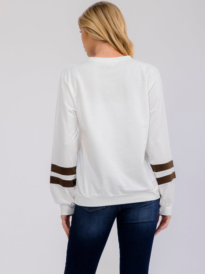 WOMEN'S LONG SLEEVE FREE SPIRIT GRAPHIC TOP