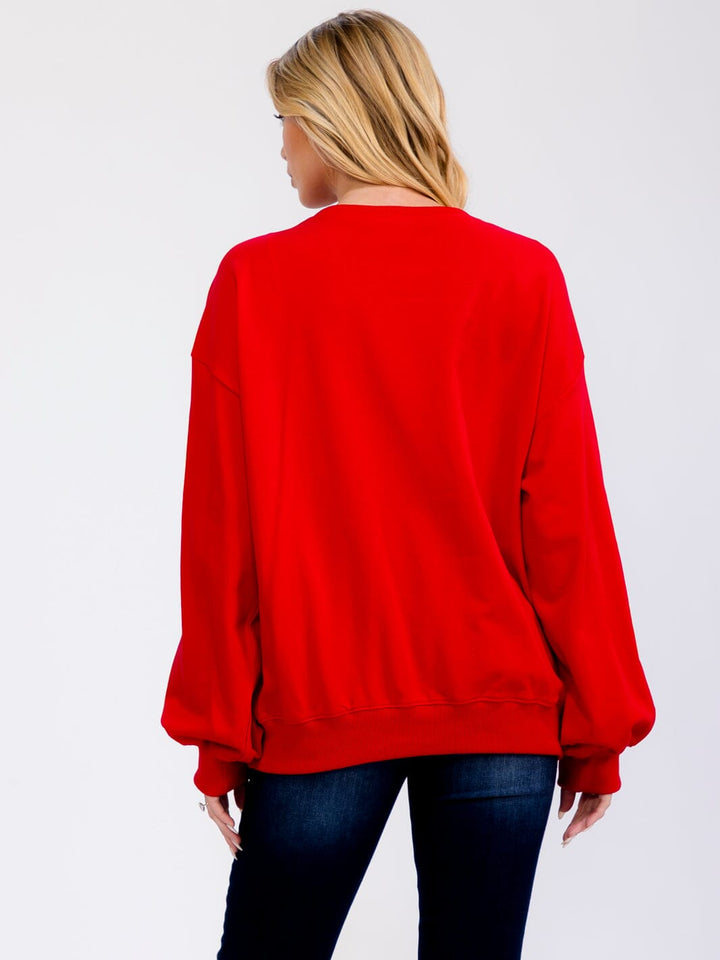 WOMEN'S LONG SLEEVE HOLIDAY PULLOVER SWEATER