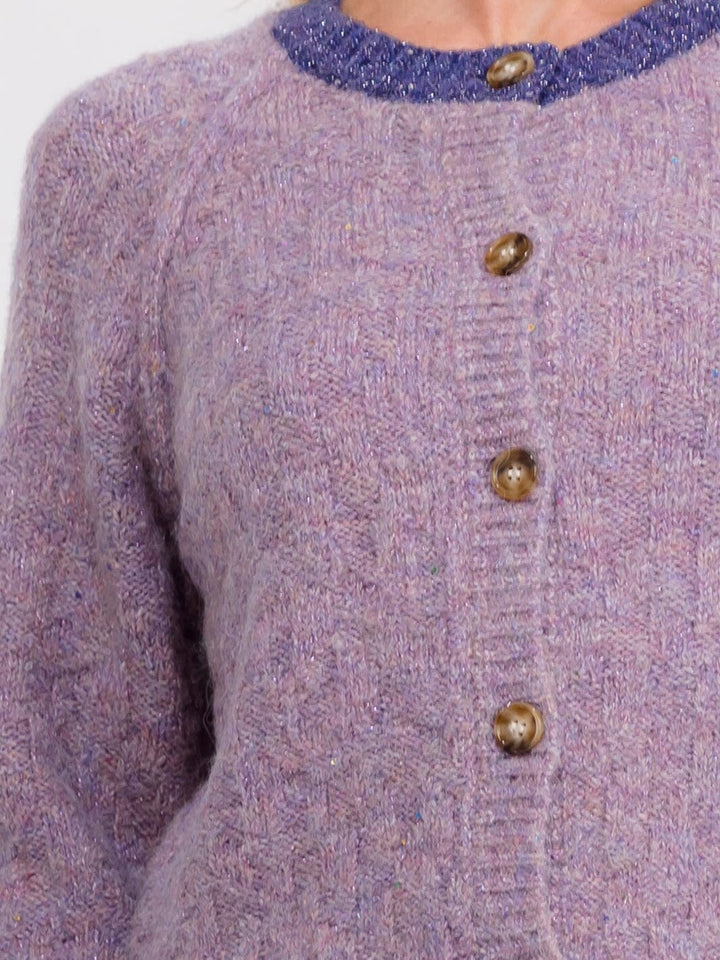 WOMEN'S LONG SLEEVE BUTTON UP KNIT SWEATER