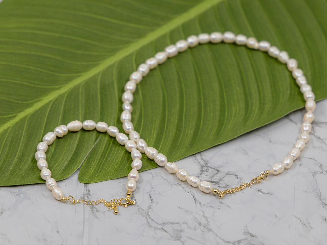 FASHION PEARL NECKLACE & BRACELET 2PC SET
