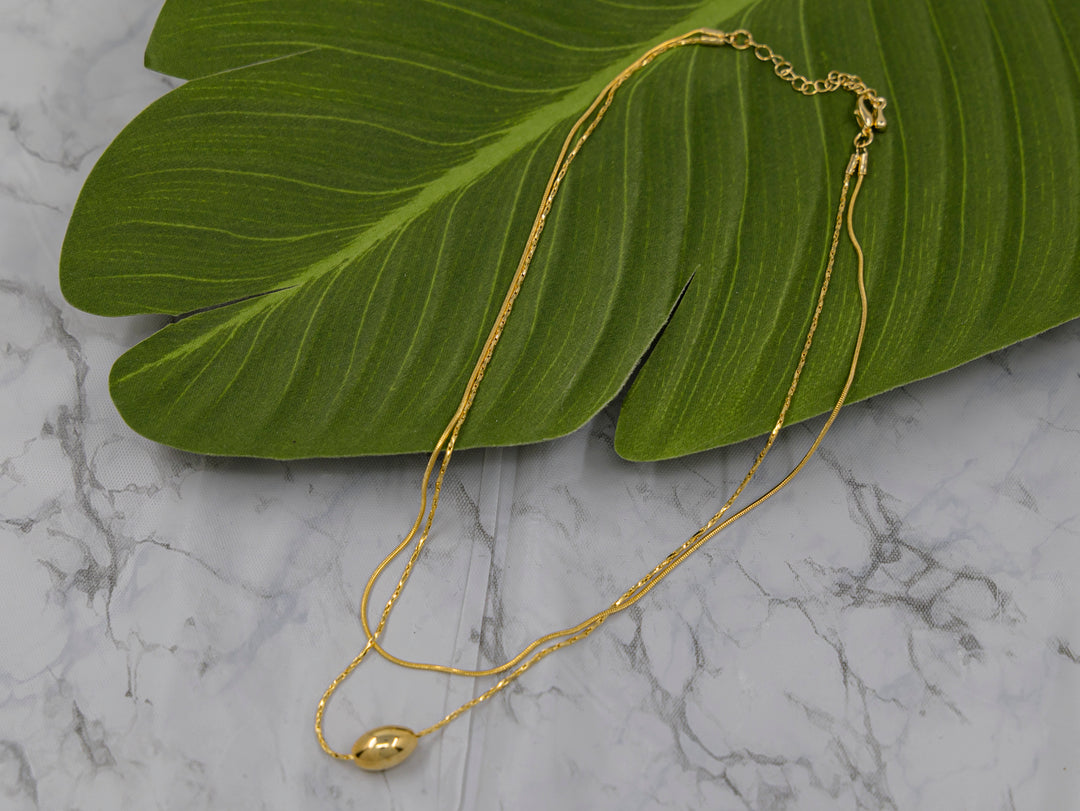 FASHION GOLD DOUBLE NECKLACE
