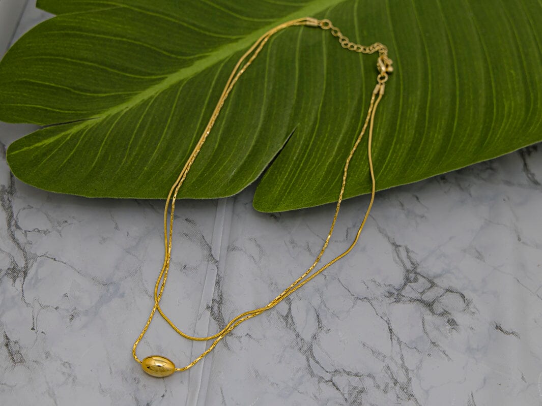 FASHION GOLD DOUBLE NECKLACE