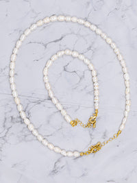 FASHION PEARL NECKLACE & BRACELET 2PC SET