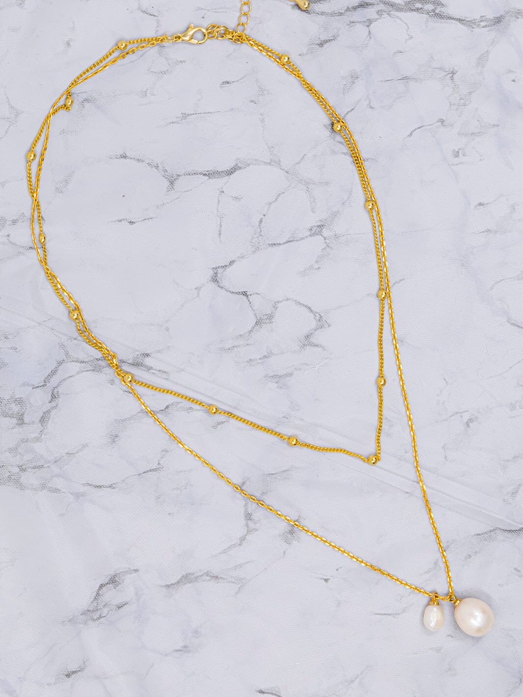 FASHION GOLD DOUBLE NECKLACE