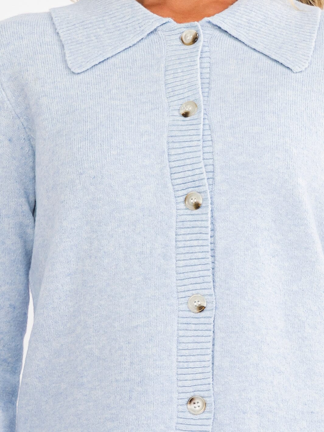 WOMEN'S LONG SLEEVE BUTTON UP SWEATER