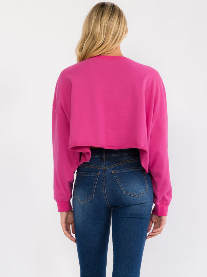 WOMEN'S LONG SLEEVE SEQUINS STARS PRINT PULLOVER SWEATER