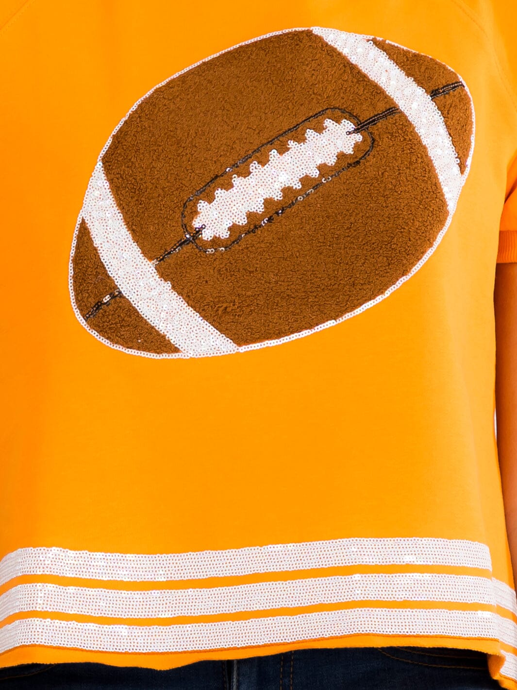 WOMEN'S SHORT SLEEVE COLORBLOCK GAME DAY GRAPHIC TOP