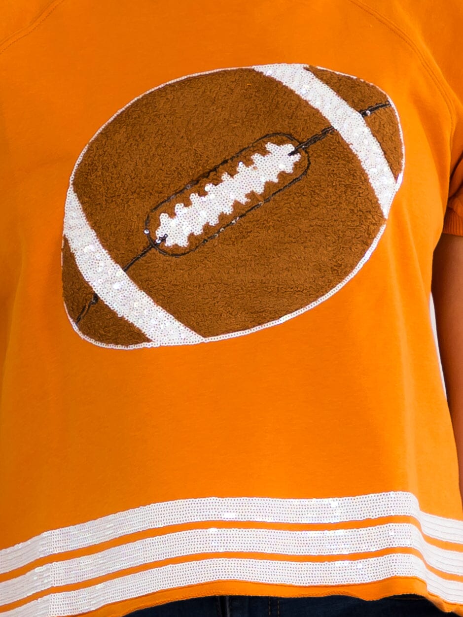 WOMEN'S SHORT SLEEVE COLORBLOCK GAME DAY GRAPHIC TOP