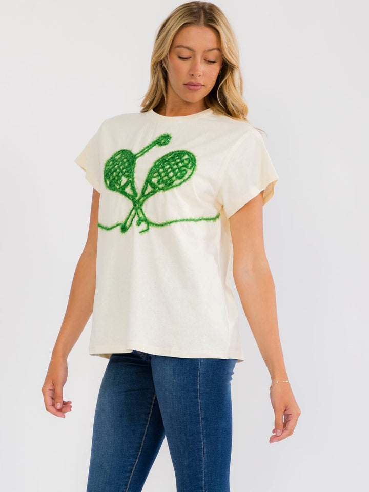 WOMEN'S SHORT SLEEVE TENNIS BASIC TOP