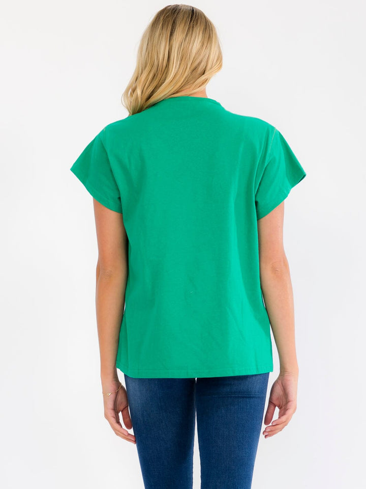 WOMEN'S SHORT SLEEVE TENNIS BASIC TOP