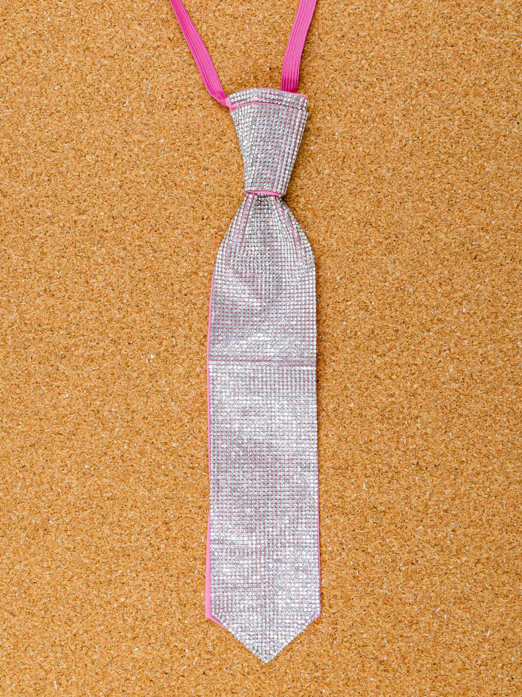 FASHION ELASTIC BAND RHINESTONES NECKTIE NECKLACE