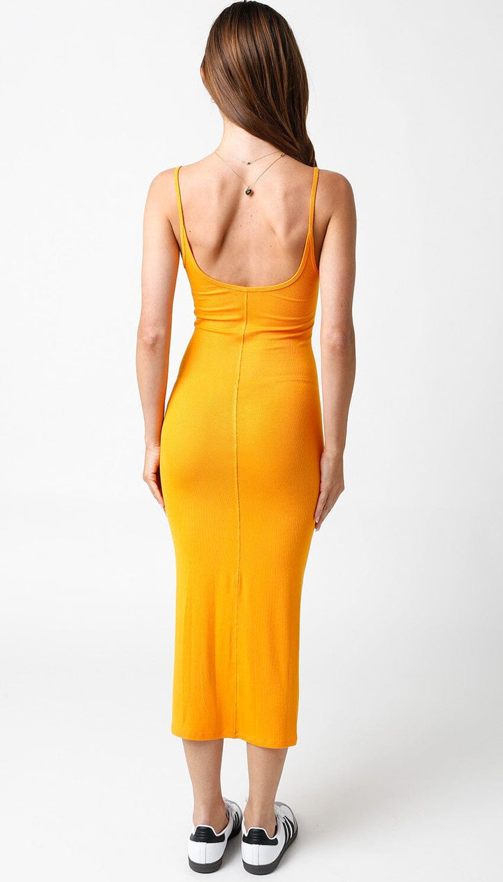 WOMEN'S SLEEVELESS SOLID BODYCON MAXI DRESS