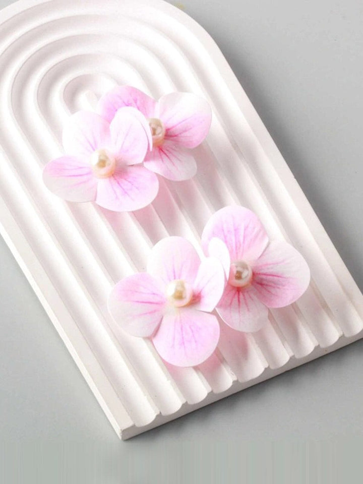 FASHION ASSORTED COLORS FLOWER HAIR CLIPS