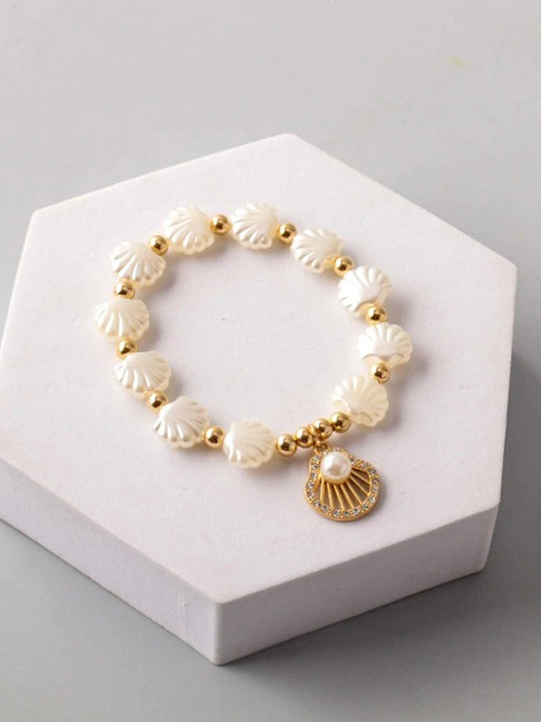 FASHION PENDANT PEARL SEA SHELL BRACELET