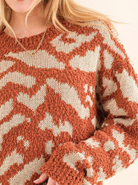 WOMEN'S LONG SLEEVE COLORBLOCK PULLOVER SWEATER