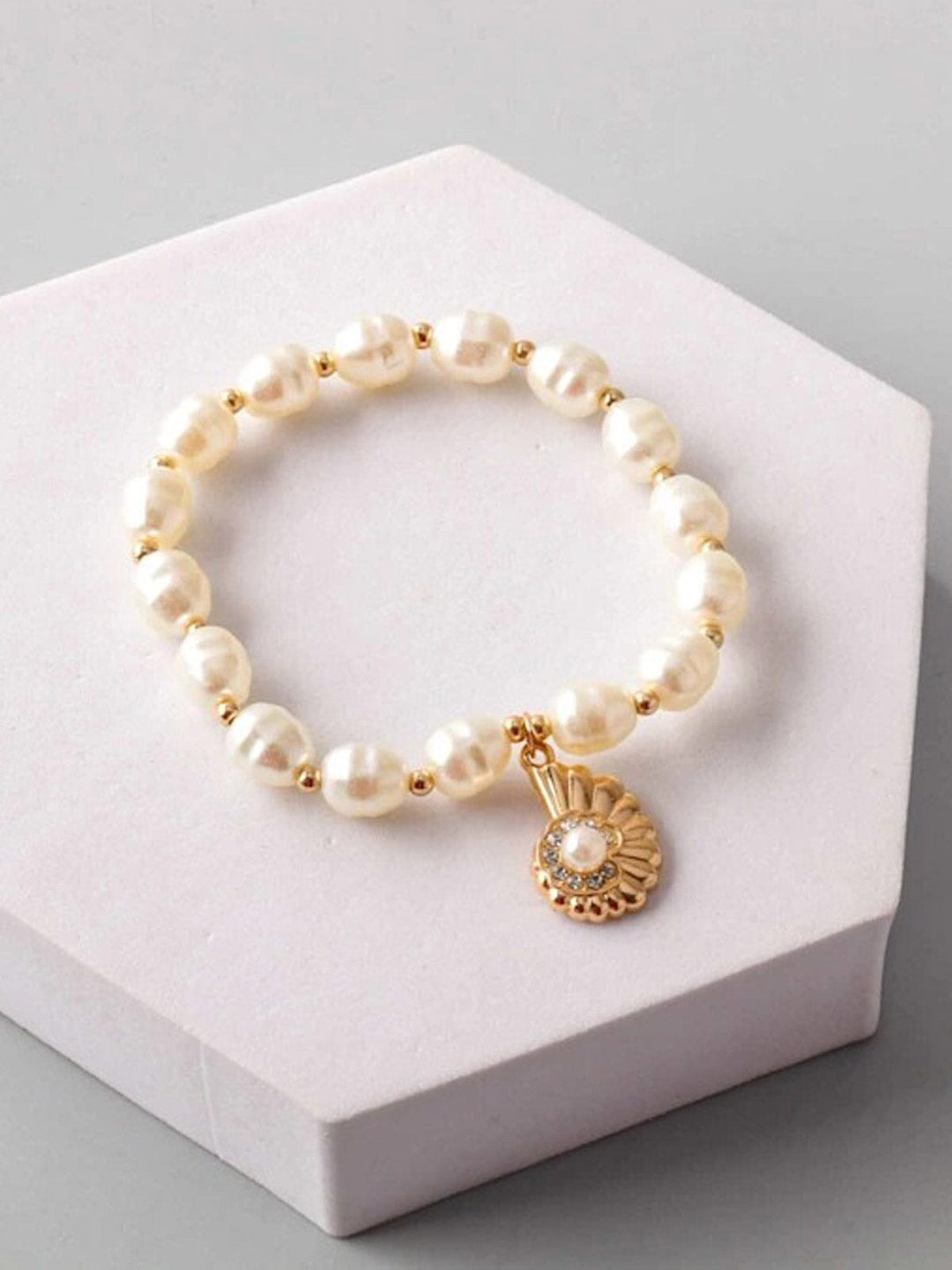 FASHION PENDANT PEARL SEA SHELL BRACELET