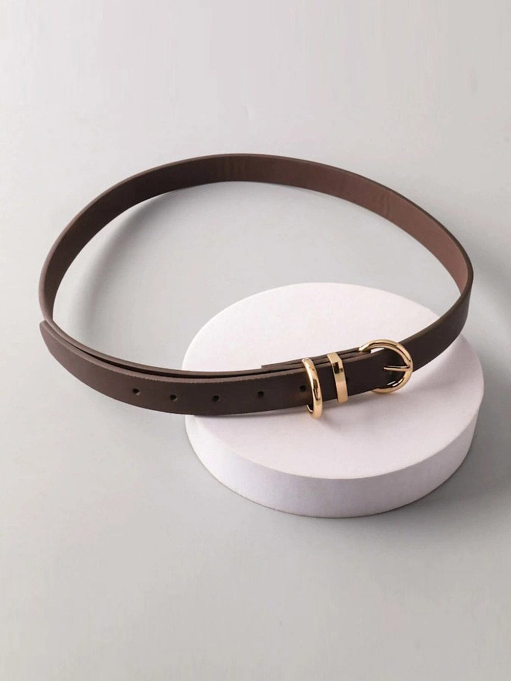 FASHION SMALL ROUND BUCKLE WAIST BELT