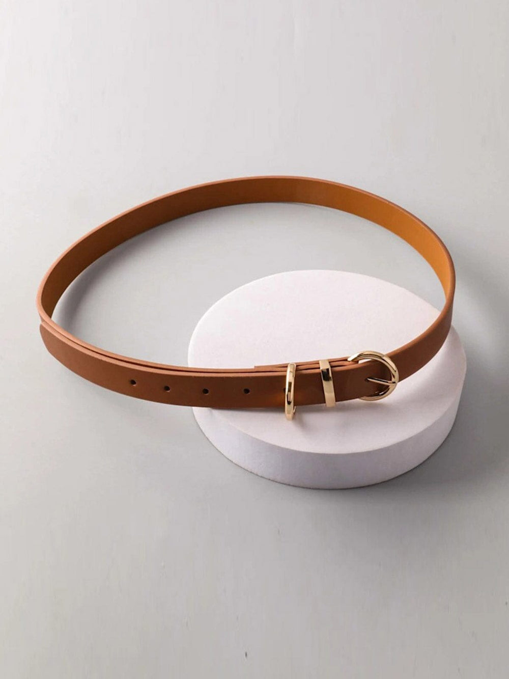 FASHION SMALL ROUND BUCKLE WAIST BELT