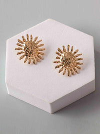 FASHION GOLD & SILVER SUN EARRINGS
