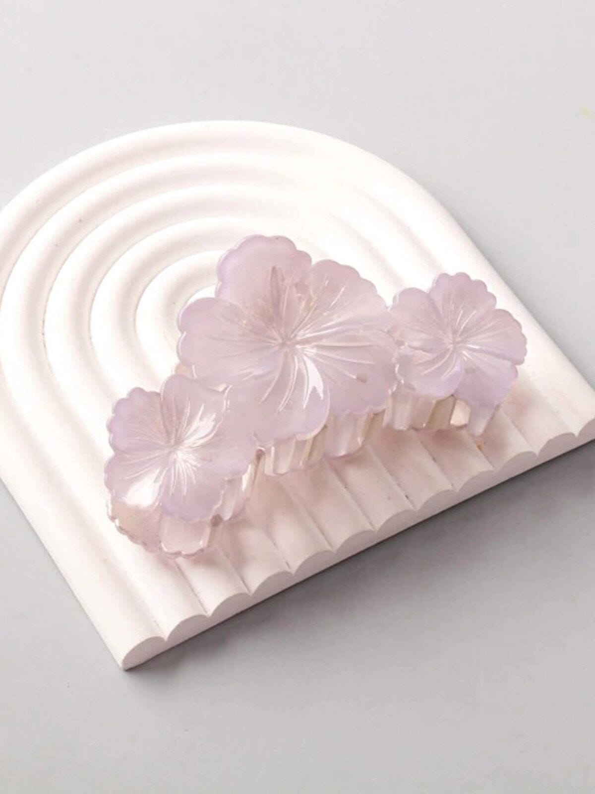 FASHION ASSORTED COLORS FLOWER HAIR CLAW CLIPS