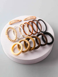 FASHION ASSORTED COLORS MULTI HAIR CLIPS SET