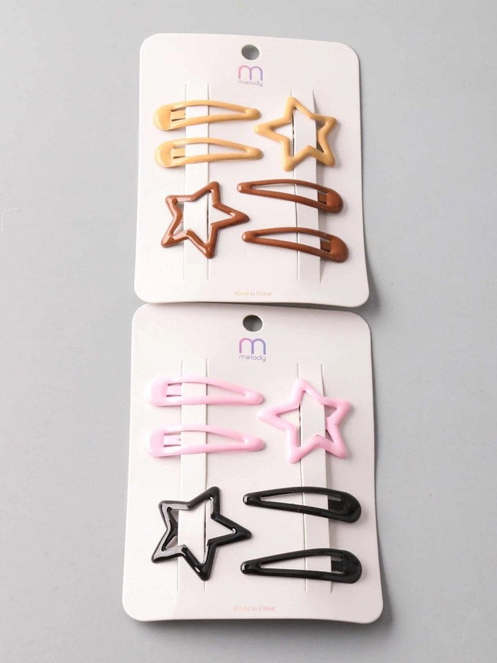FASHION ASSORTED COLORS MULTI TIC TAC HAIR CLIPS SET