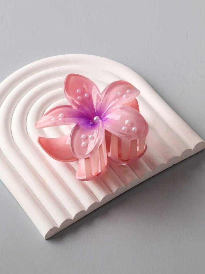 FASHION ASSORTED COLORS FLOWER HAIR CLAW CLIPS
