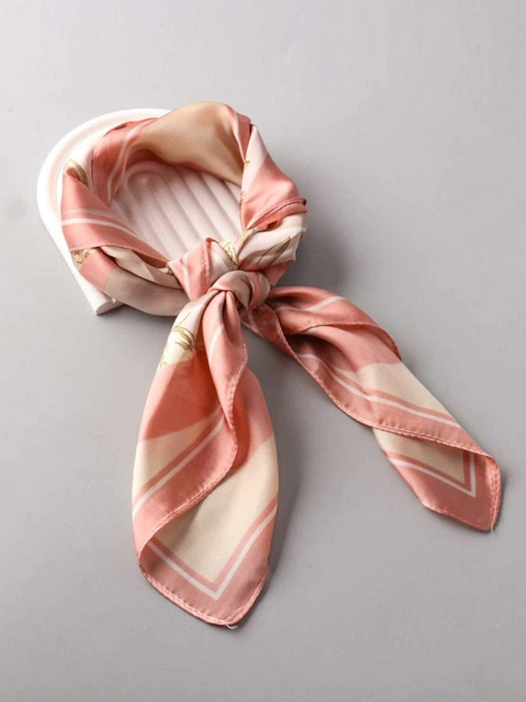 FASHION MULTIPLE PURPOSE COLORBLOCK FLORAL SCARF