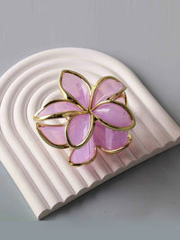FASHION ASSORTED COLORS FLOWER HAIR CLAW CLIPS