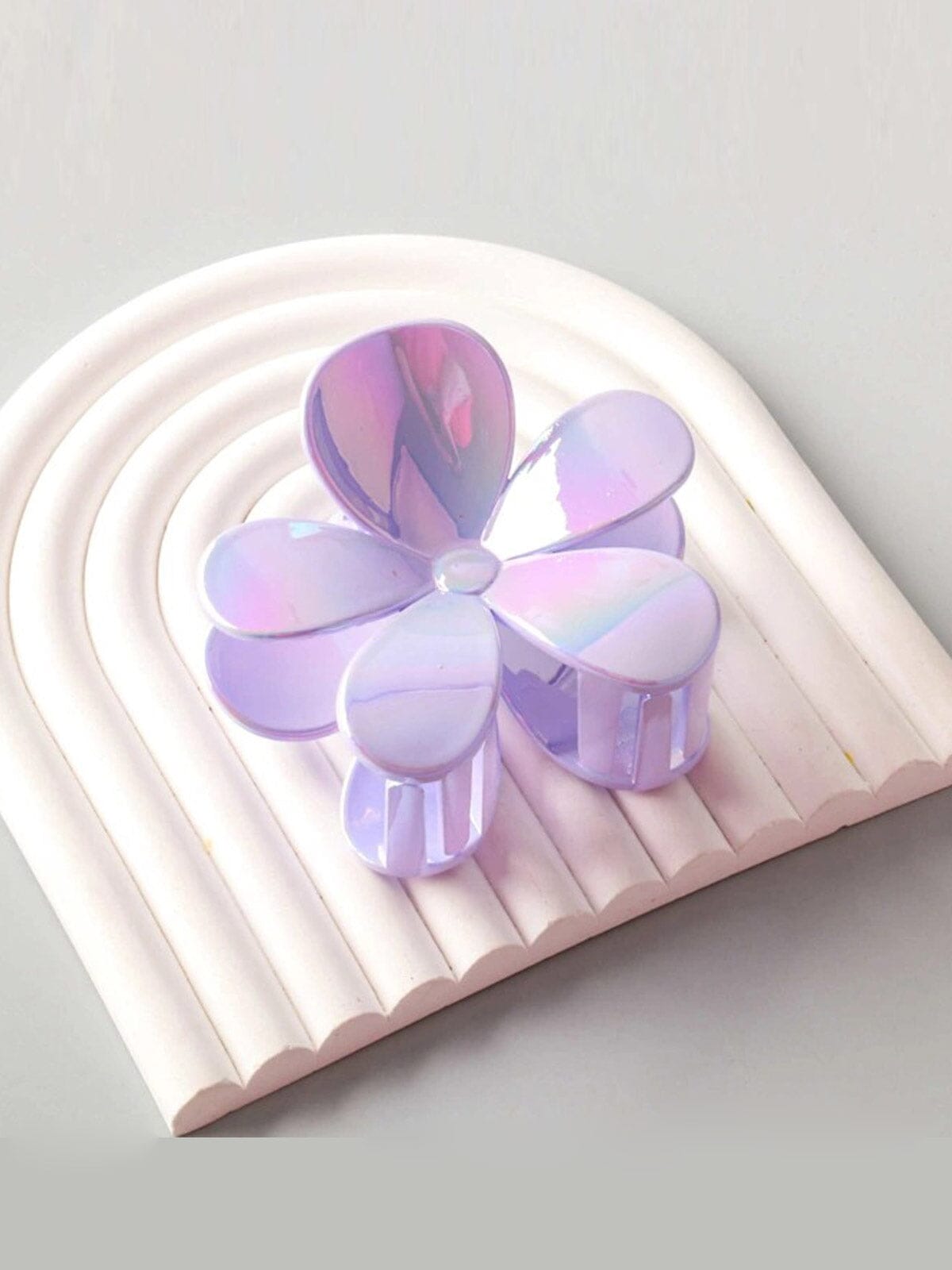 FASHION ASSORTED COLORS FLOWER HAIR CLAW CLIPS