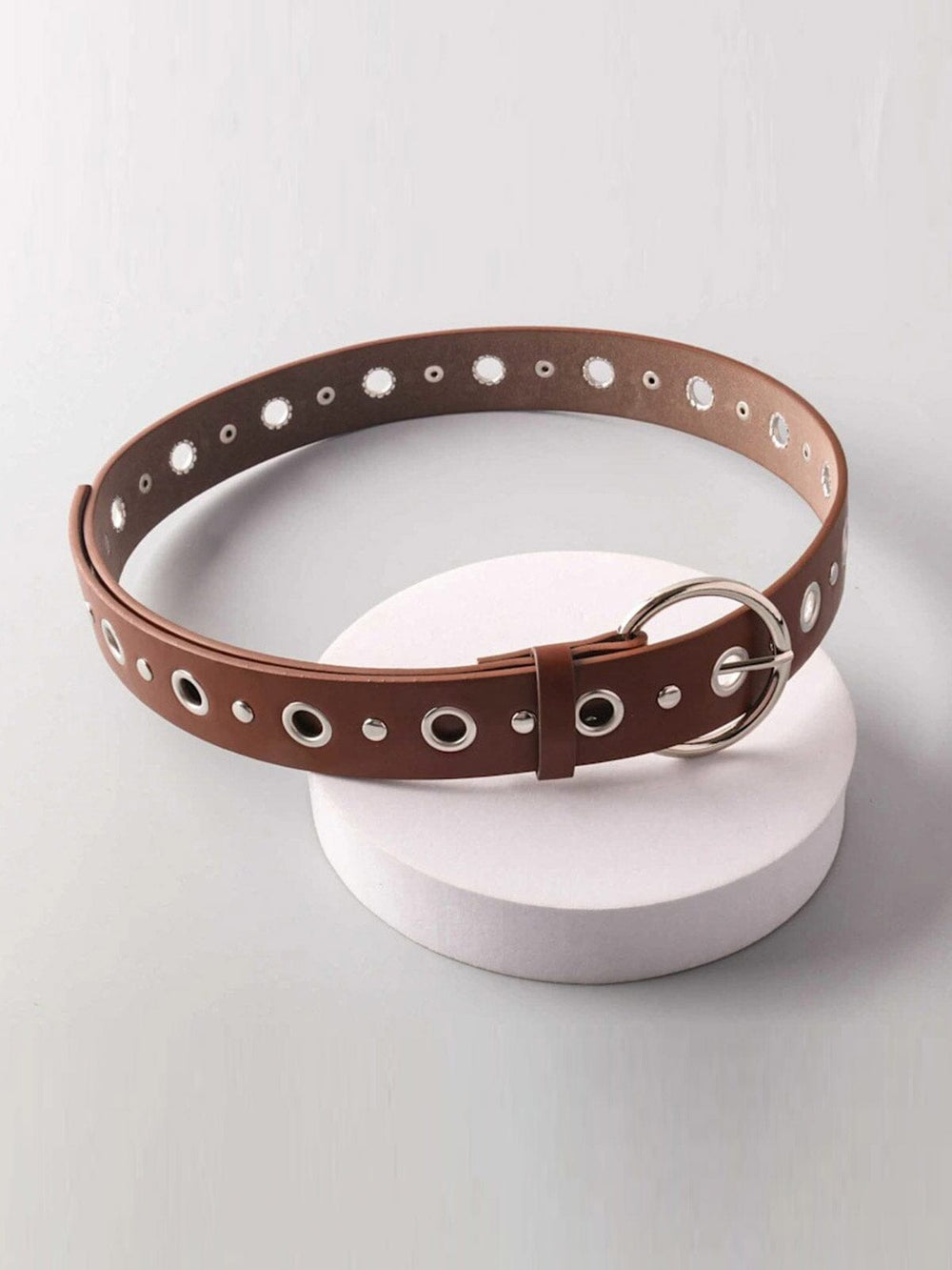 FASHION ROUND BUCKLE WAIST BELT