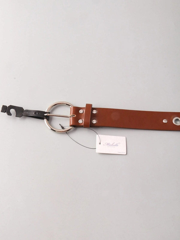 FASHION ROUND BUCKLE WAIST BELT