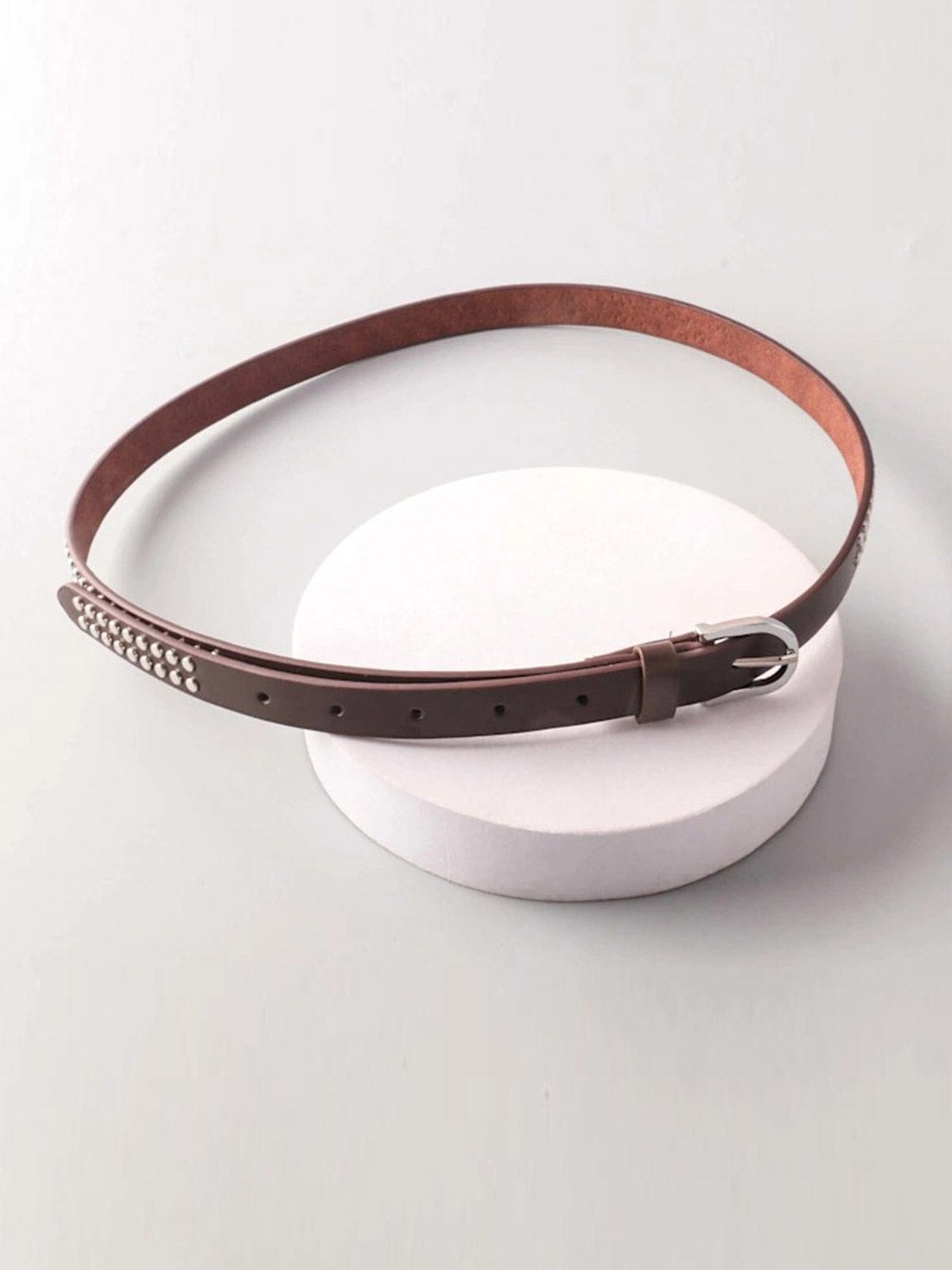 FASHION SMALL ROUND BUCKLE WAIST BELT