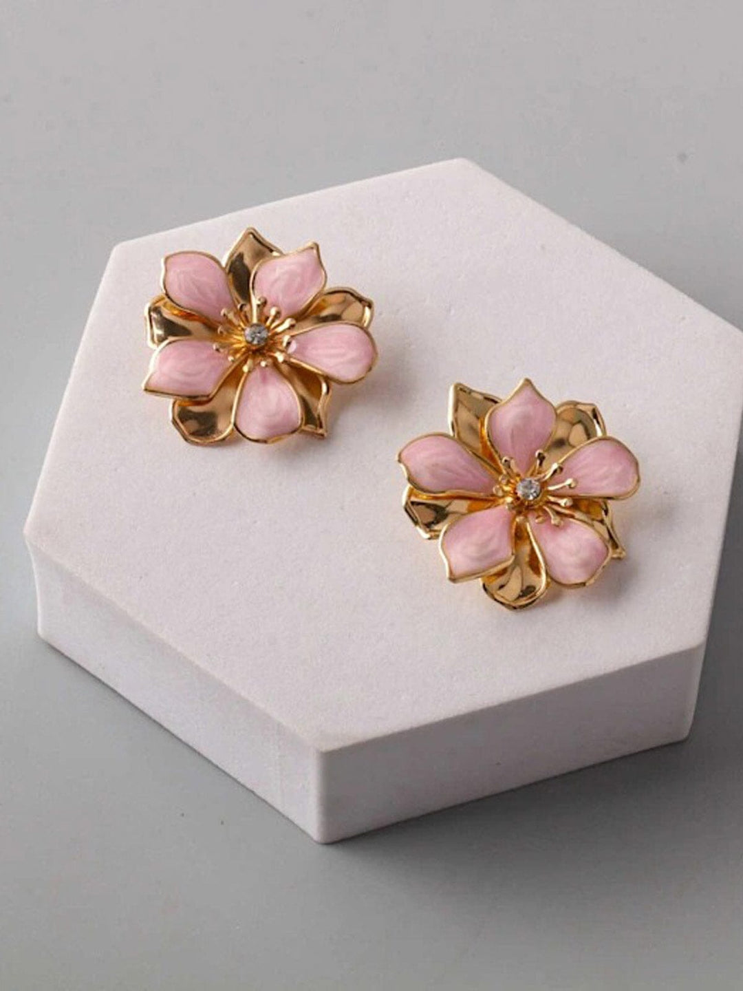 FASHION ASSORTED COLORS FLOWERS EARRINGS