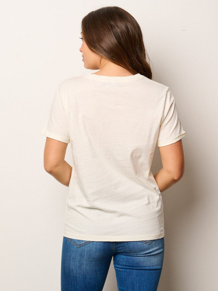 WOMEN'S SHORT SLEEVE BASIC GRAPHIC TOP
