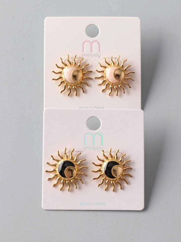 FASHION ASSORTED COLORS SUN EARRINGS