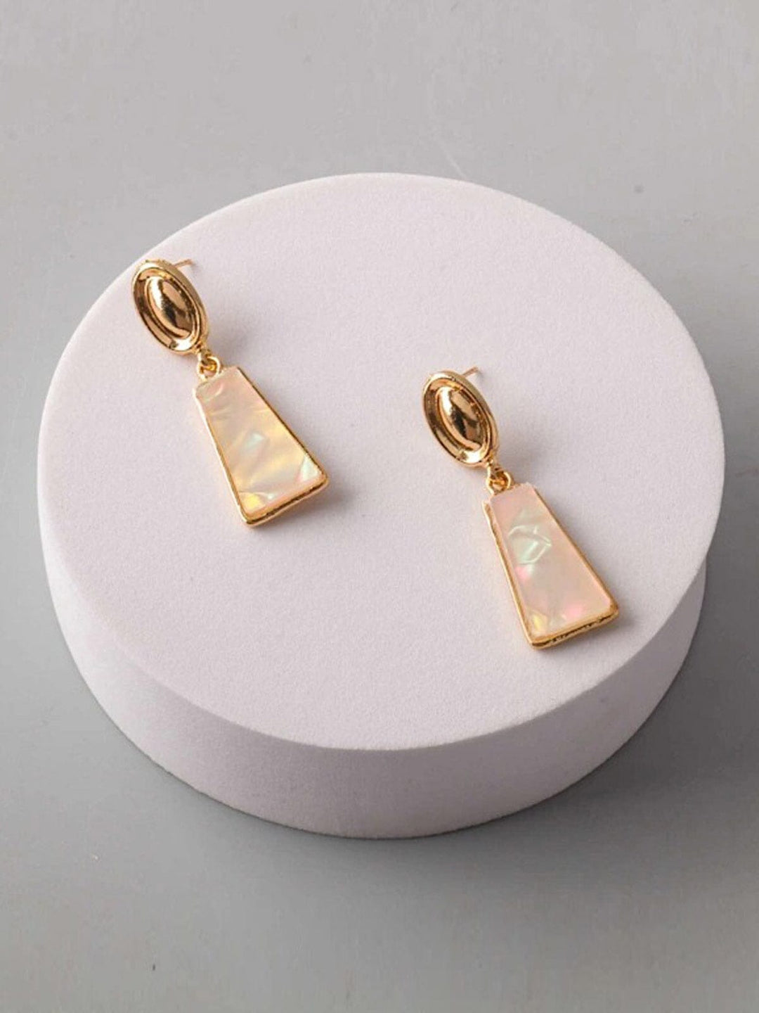FASHION HANGING MARBLE EARRINGS