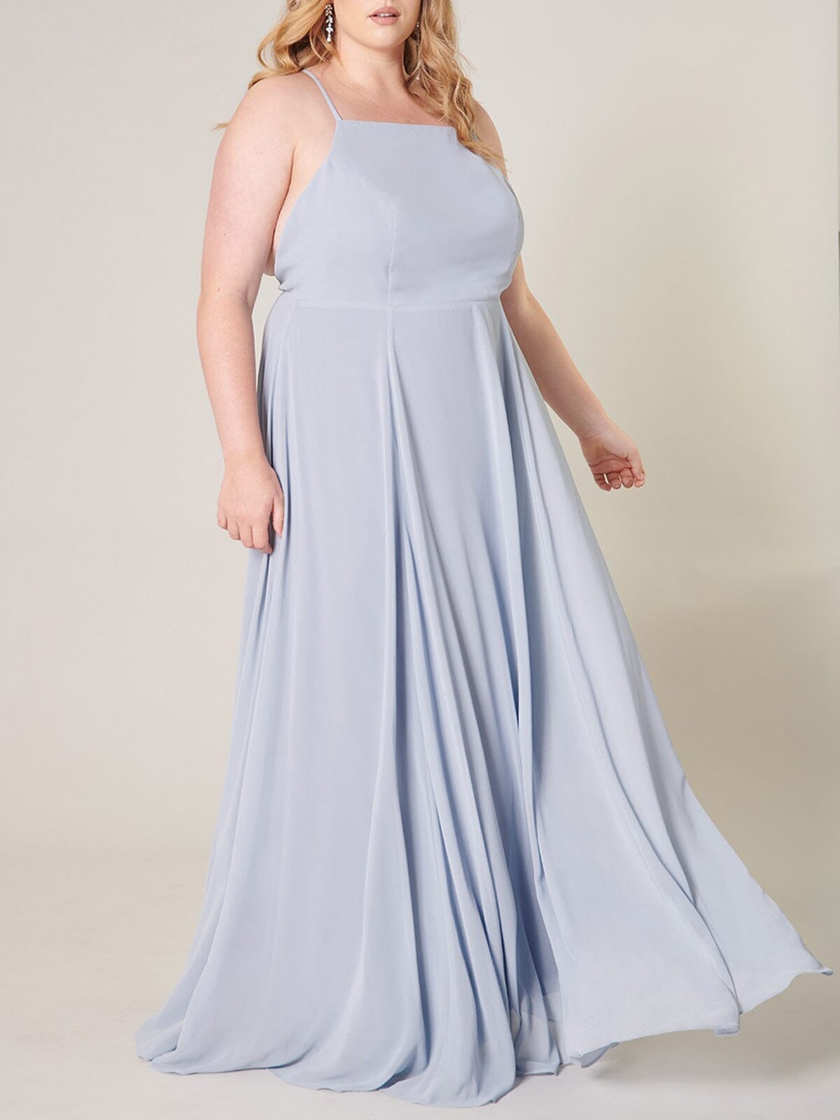 PLUS SIZE SLEEVELESS OPEN BACK MAXI DRESS