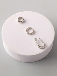 FASHION GOLD & SILVER 3PCS. SET EARRINGS