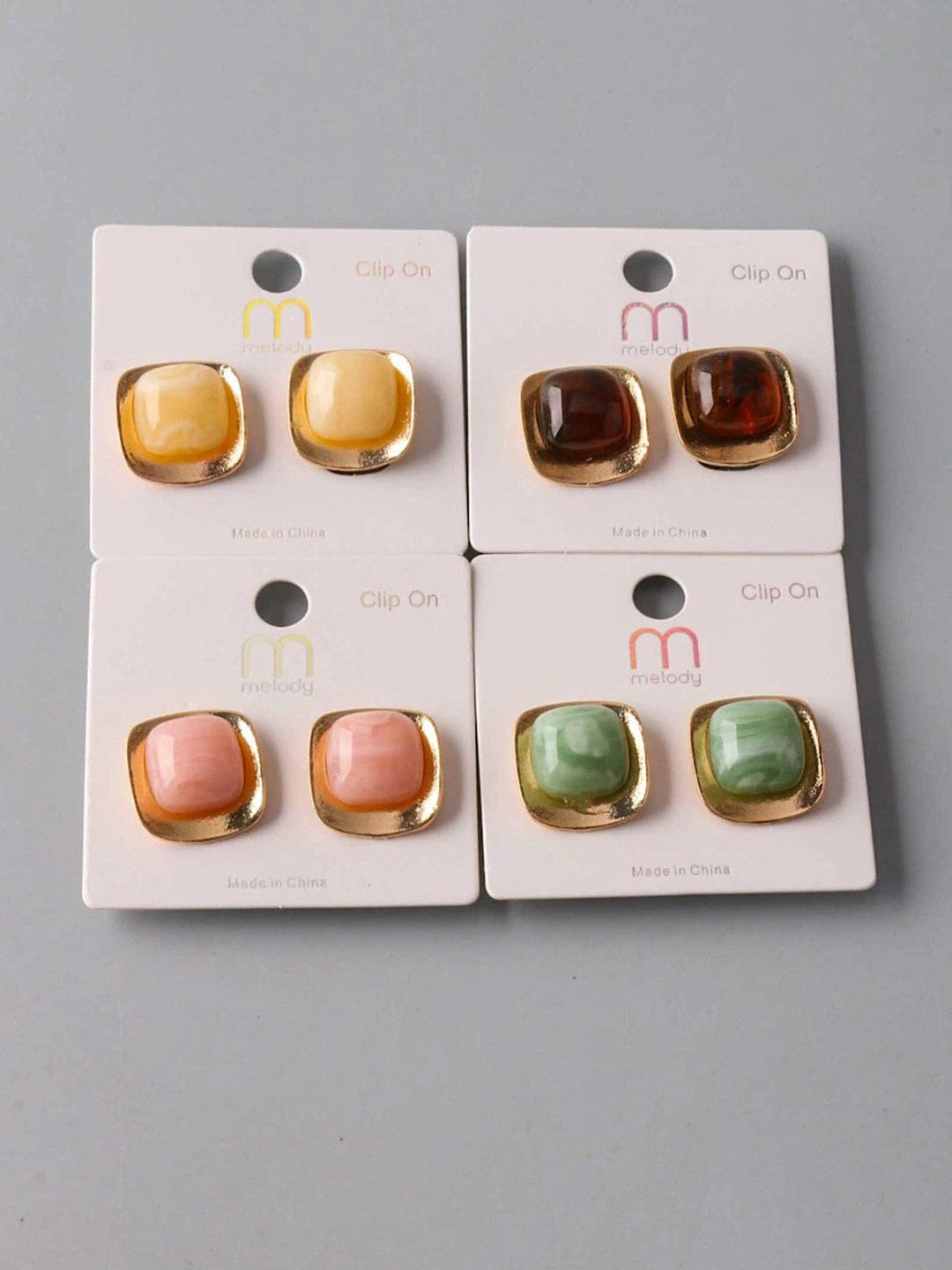 FASHION ASSORTED COLORS EARRINGS
